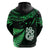 Custom Maori Hoodie Matariki Stars Manaia with Paua Shell Green LT9 - Polynesian Pride