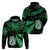 Custom Maori Hoodie Matariki Stars Manaia with Paua Shell Green LT9 - Polynesian Pride