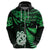 Custom Maori Hoodie Matariki Stars Manaia with Paua Shell Green LT9 - Polynesian Pride