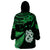 Custom Maori Wearable Blanket Hoodie Matariki Stars Manaia with Paua Shell - Green LT9 - Polynesian Pride