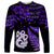 Custom New Zealand Long Sleeve Shirt Matariki NZ Manaia with Paua Shell - Purple LT9 Unisex Purple - Polynesian Pride