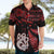 Matariki Hawaiian Shirt NZ New Year Manaia with Paua Shell - Red LT9 - Polynesian Pride