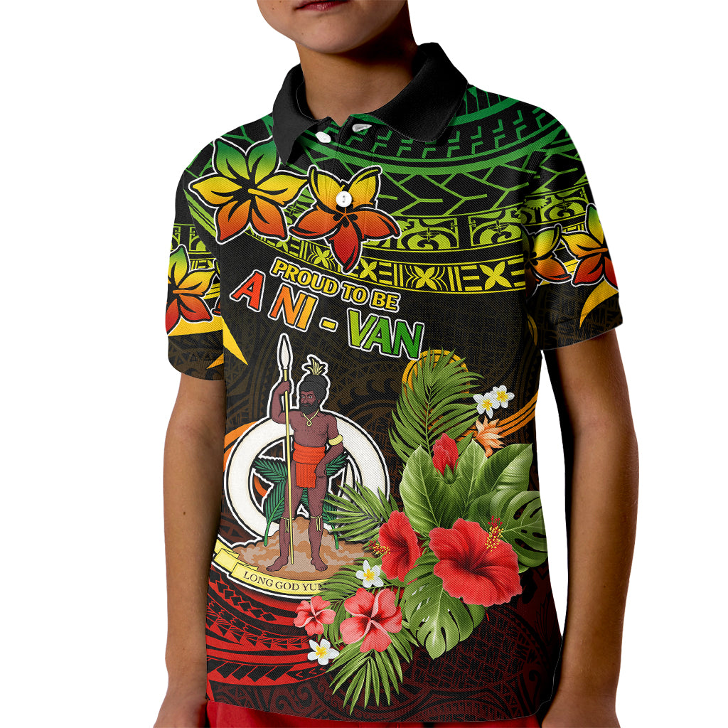 Vanuatu Islands Kid Polo Shirt Proud To Be A Ni-Van LT9 Kid Reggae - Polynesian Pride