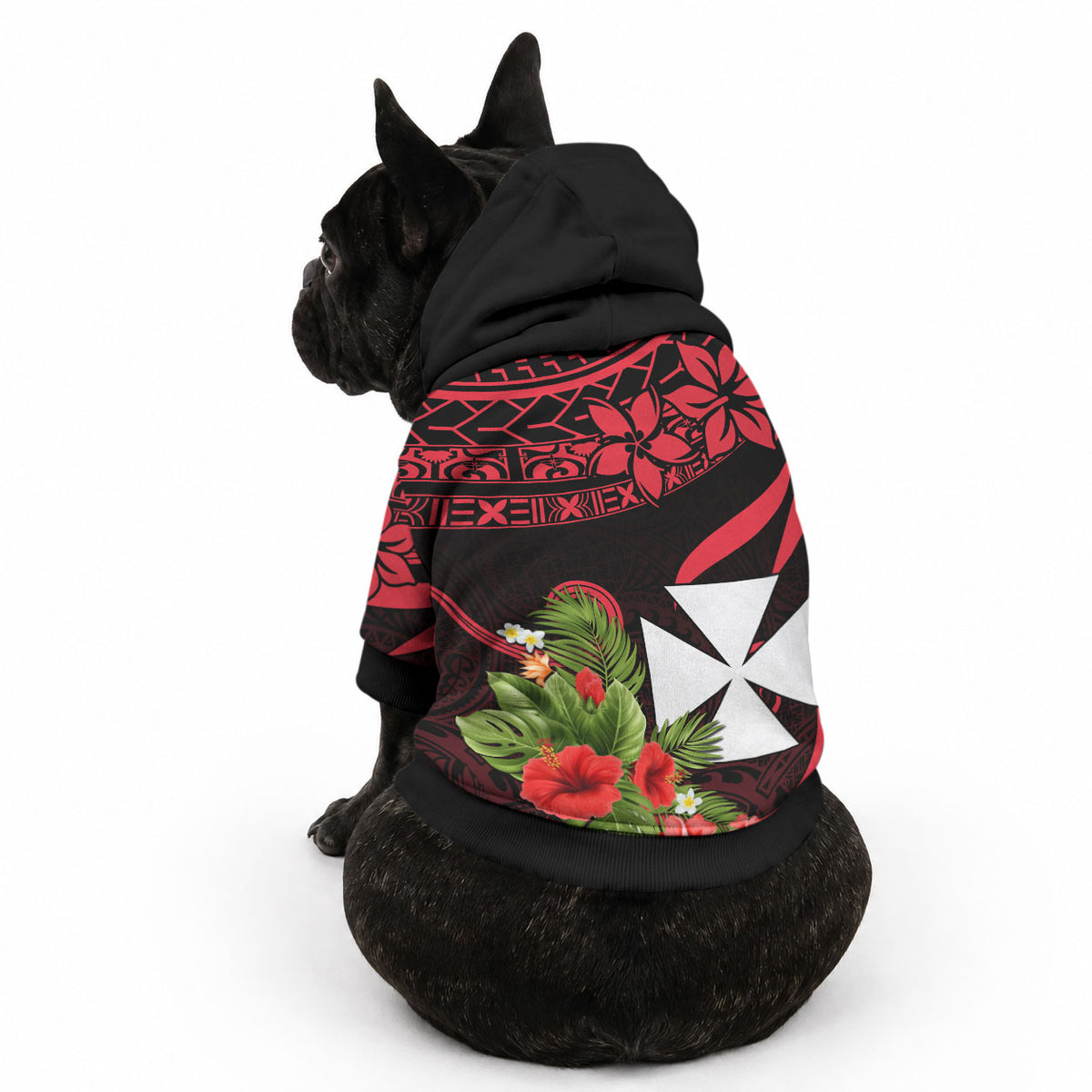 Wallis and Futuna Pet Hoodie Happy Territory Day LT9 - Polynesian Pride