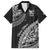 Fiji Rugby Family Matching Puletasi Dress and Hawaiian Shirt Kaiviti Fijian Tribal World Cup Black LT9 Dad's Shirt - Short Sleeve Black - Polynesian Pride