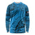 Fiji Rugby Long Sleeve Shirt Kaiviti Fijian Tribal World Cup Blue No1 LT9 Unisex Blue - Polynesian Pride