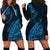 Fiji Rugby Hoodie Dress Kaiviti Fijian Tribal World Cup Blue No2 LT9 - Polynesian Pride