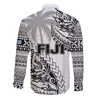 Fiji Rugby Family Matching Mermaid Dress and Hawaiian Shirt Kaiviti Fijian Tribal World Cup White LT9 - Polynesian Pride