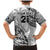 Custom Fiji Rugby Family Matching Mermaid Dress and Hawaiian Shirt Kaiviti Fijian Tribal World Cup White LT9 - Polynesian Pride