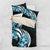 Plumeria Tribal Tattoo Bedding Set Blue Polynesian Pattern