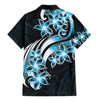 Plumeria Tribal Tattoo Family Matching Mermaid Dress and Hawaiian Shirt Blue Polynesian Pattern LT9 - Polynesian Pride