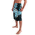 Plumeria Tribal Tattoo Lavalava Blue Polynesian Pattern