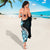 Plumeria Tribal Tattoo Sarong Blue Polynesian Pattern