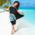 Plumeria Tribal Tattoo Sarong Blue Polynesian Pattern