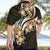 Plumeria Tribal Tattoo Hawaiian Shirt Gold Polynesian Pattern