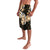 Plumeria Tribal Tattoo Lavalava Gold Polynesian Pattern