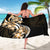 Plumeria Tribal Tattoo Sarong Gold Polynesian Pattern