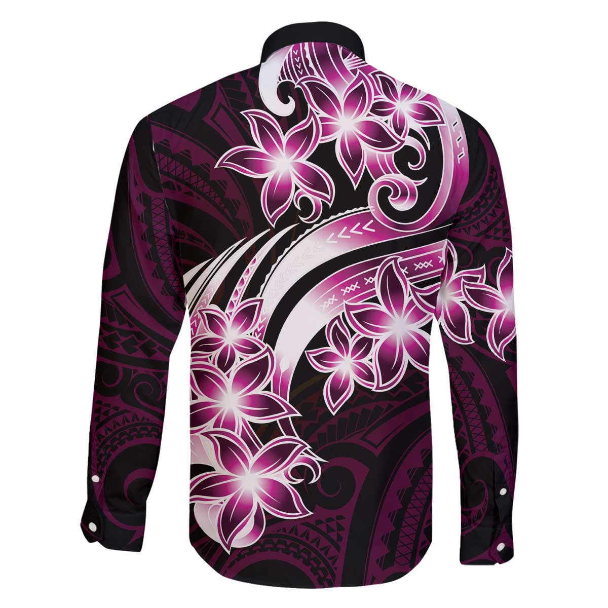Plumeria Tribal Tattoo Family Matching Puletasi and Hawaiian Shirt Pink Polynesian Pattern LT9 - Polynesian Pride