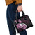 Plumeria Tribal Tattoo Shoulder Handbag Pink Polynesian Pattern