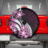 Plumeria Tribal Tattoo Spare Tire Cover Pink Polynesian Pattern LT9 - Polynesian Pride