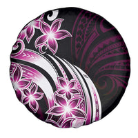 Plumeria Tribal Tattoo Spare Tire Cover Pink Polynesian Pattern LT9 - Polynesian Pride