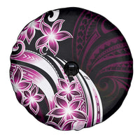 Plumeria Tribal Tattoo Spare Tire Cover Pink Polynesian Pattern LT9 - Polynesian Pride