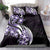 Plumeria Tribal Tattoo Bedding Set Purple Polynesian Pattern