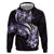 Plumeria Tribal Tattoo Hoodie Purple Polynesian Pattern