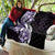 Plumeria Tribal Tattoo Quilt Purple Polynesian Pattern