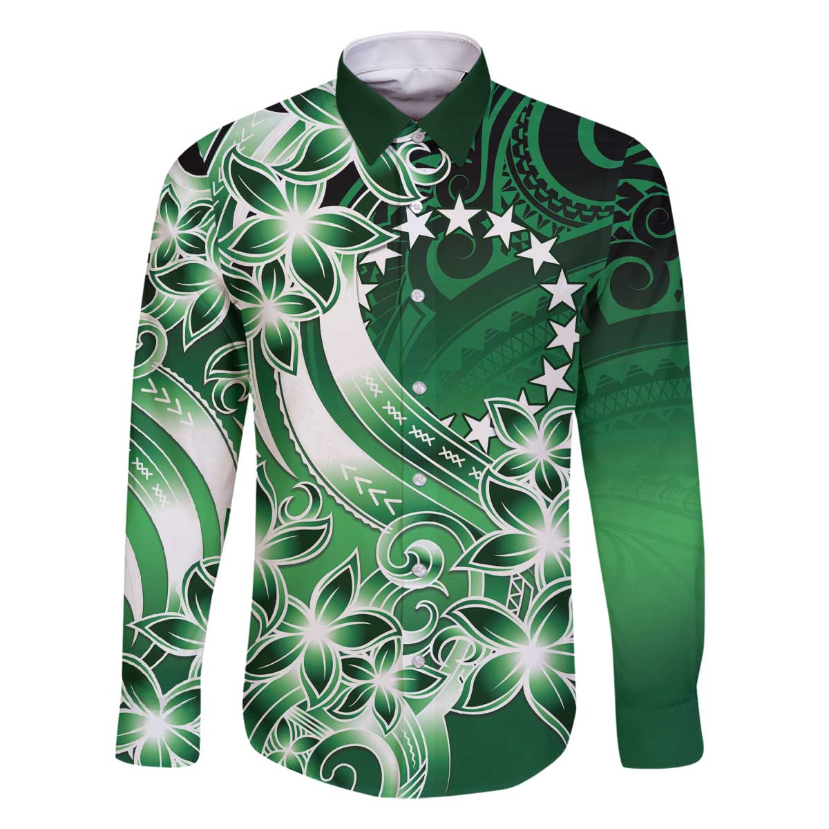 Cook Islands Tattoo Family Matching Off Shoulder Short Dress and Hawaiian Shirt Plumeria Polynesian Pattern