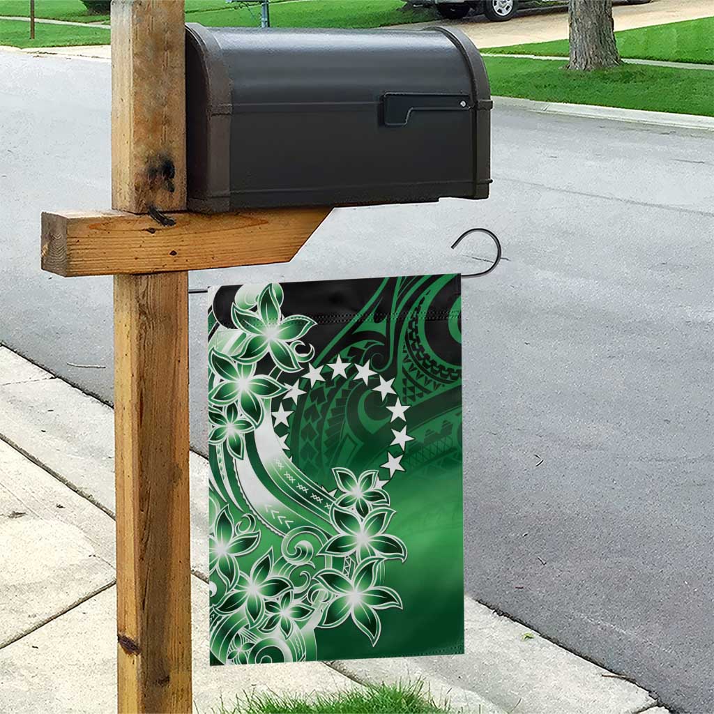 Cook Islands Tattoo Garden Flag Plumeria Polynesian Pattern