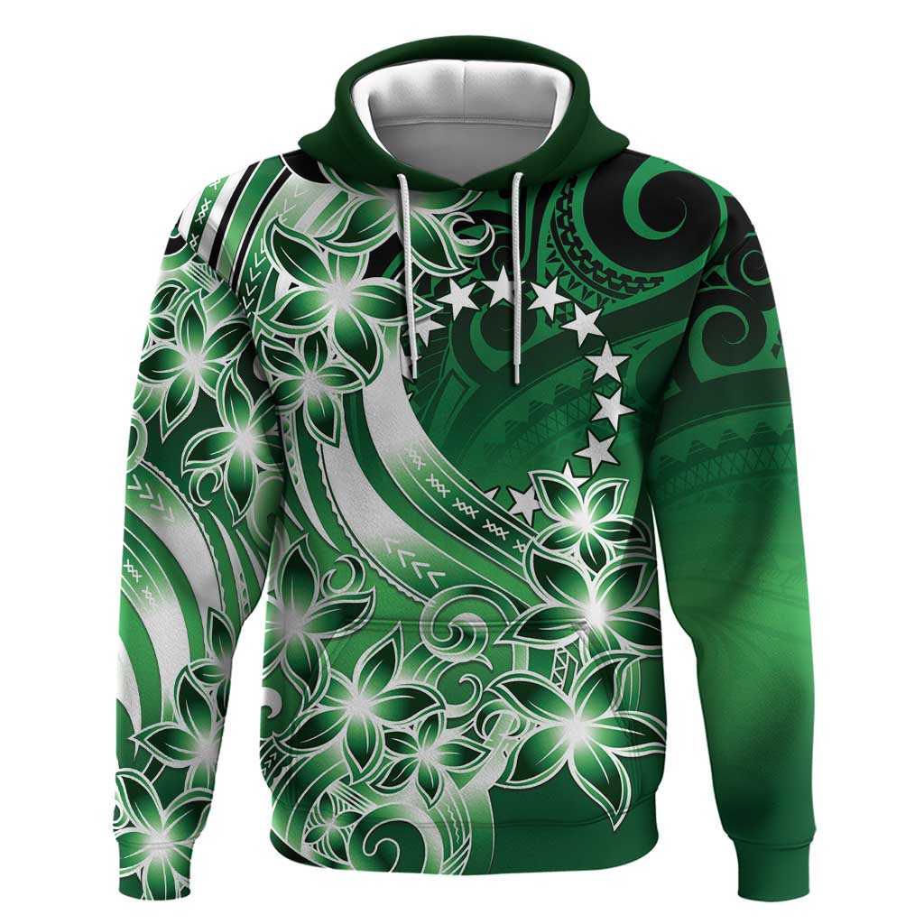 Cook Islands Tattoo Hoodie Plumeria Polynesian Pattern