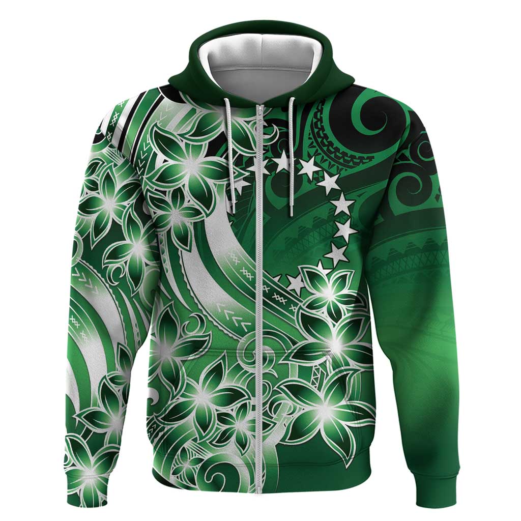Cook Islands Tattoo Hoodie Plumeria Polynesian Pattern