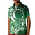 Cook Islands Tattoo Kid Polo Shirt Plumeria Polynesian Pattern