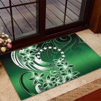 Cook Islands Tattoo Rubber Doormat Plumeria Polynesian Pattern