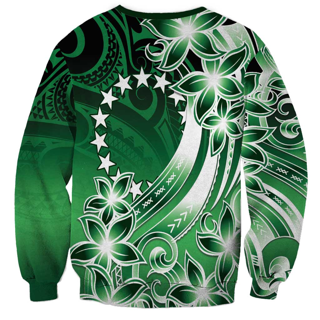 Cook Islands Tattoo Sweatshirt Plumeria Polynesian Pattern