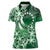 Cook Islands Tattoo Women Polo Shirt Plumeria Polynesian Pattern