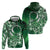 Cook Islands Tattoo Zip Hoodie Plumeria Polynesian Pattern