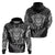 Personalised New Zealand Rugby Hoodie Silver Fern All Black Mix Ta Moko White Style LT9 - Polynesian Pride