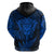 New Zealand Rugby Hoodie Silver Fern All Black Mix Ta Moko Blue Style LT9 - Polynesian Pride