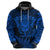 New Zealand Rugby Hoodie Silver Fern All Black Mix Ta Moko Blue Style LT9 - Polynesian Pride