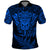 New Zealand Rugby Polo Shirt Silver Fern All Black Mix Ta Moko Blue Style LT9 Blue - Polynesian Pride