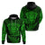 New Zealand Rugby Hoodie Silver Fern All Black Mix Ta Moko Green Style LT9 - Polynesian Pride