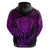 New Zealand Rugby Hoodie Silver Fern All Black Mix Ta Moko Purple Style LT9 - Polynesian Pride