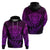 New Zealand Rugby Hoodie Silver Fern All Black Mix Ta Moko Purple Style LT9 - Polynesian Pride