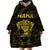 Personalised New Zealand Rugby Wearable Blanket Hoodie Aotearoa Ka Mate Haka All Black Mix Ta Moko Gold Style LT9 - Polynesian Pride