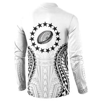 World Rugby Cook Islands Button Sweatshirt Kukis Make History - Polynesian Pride