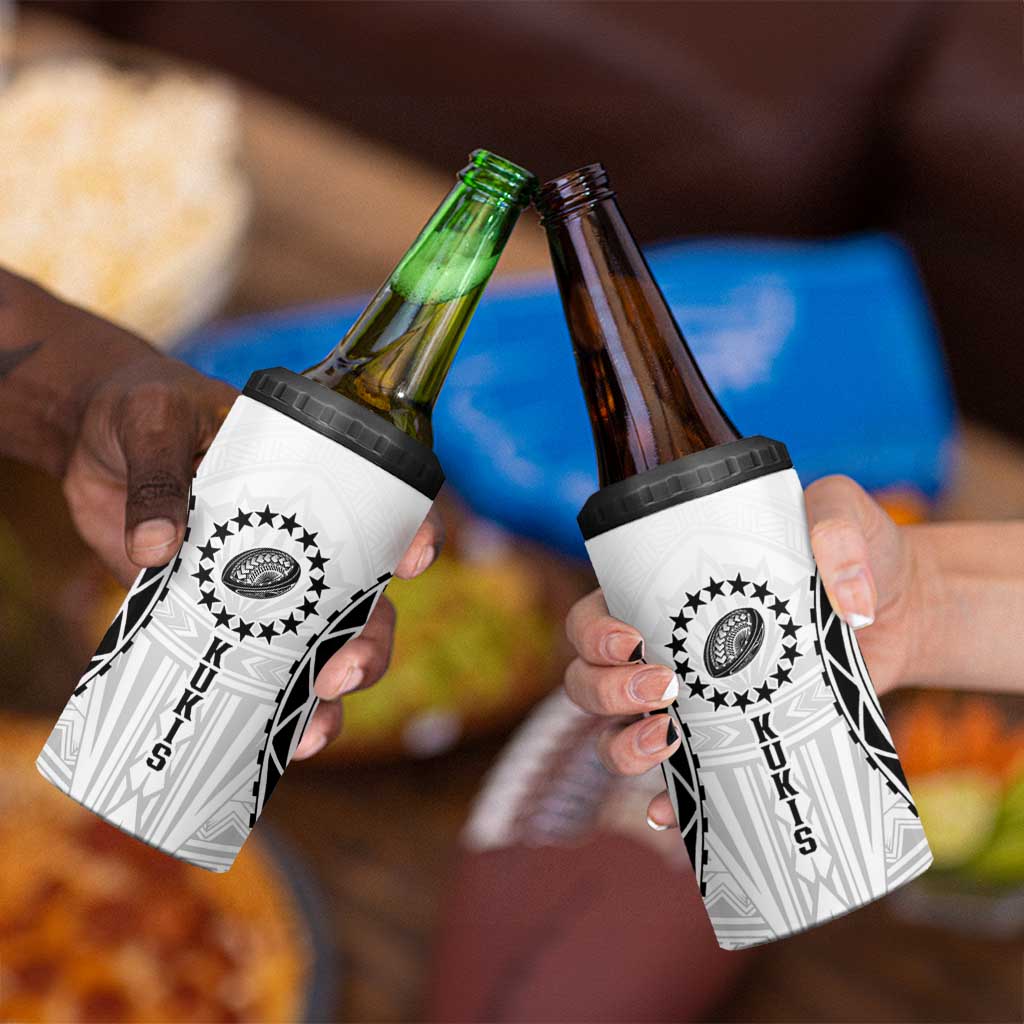 World Rugby Cook Islands 4 in 1 Can Cooler Tumbler Kukis Make History - Polynesian Pride