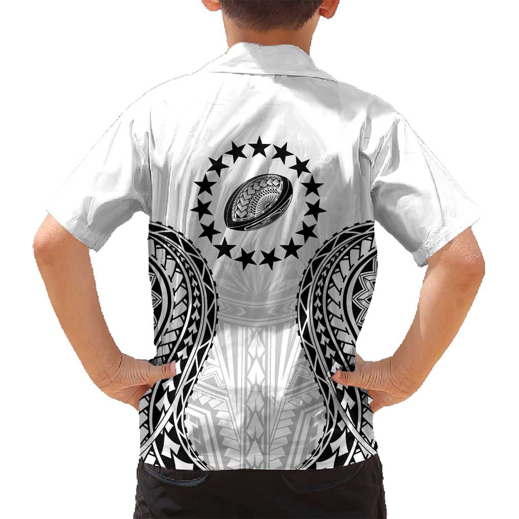 World Rugby Cook Islands Family Matching Long Sleeve Bodycon Dress and Hawaiian Shirt Kukis Make History - Polynesian Pride