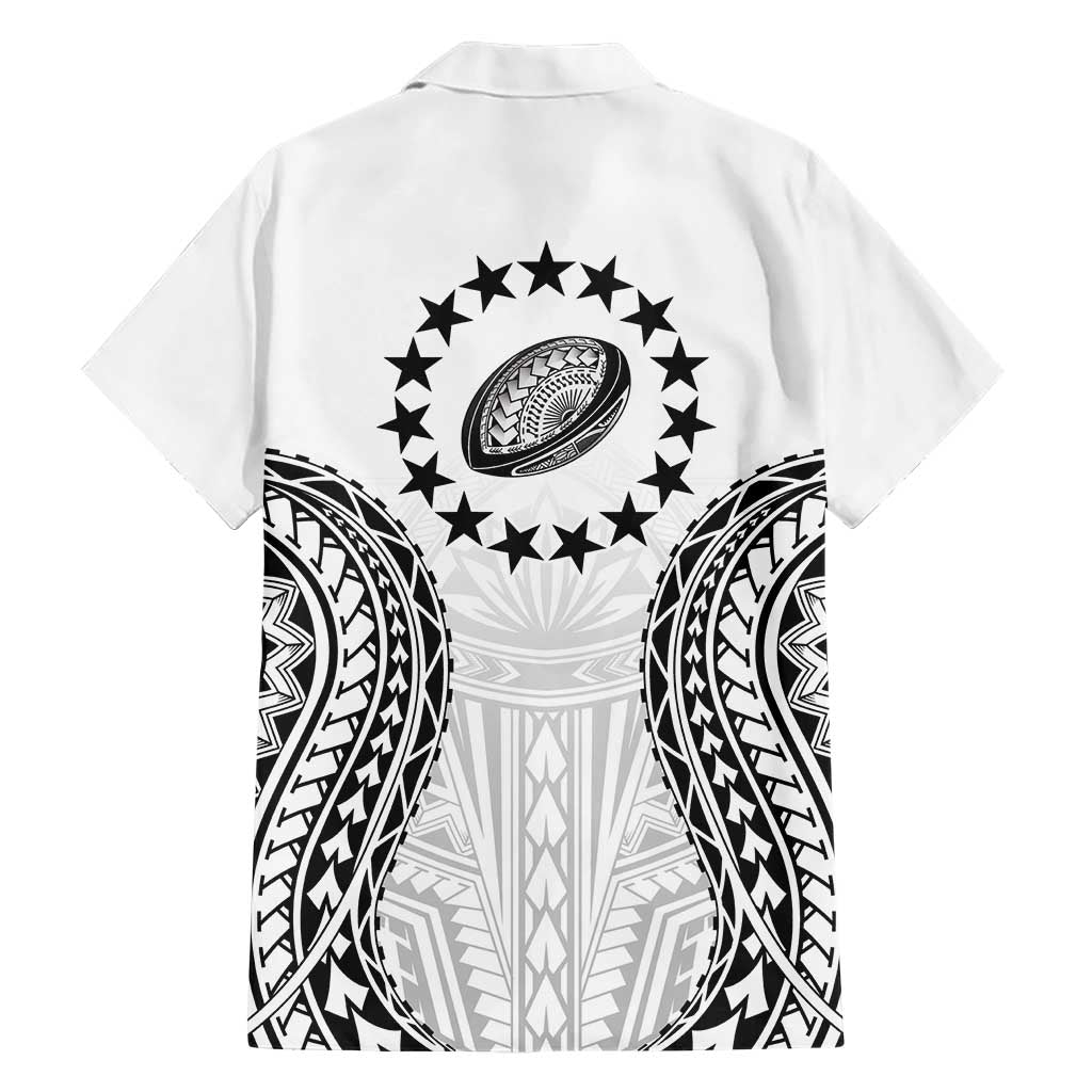 World Rugby Cook Islands Family Matching Off The Shoulder Long Sleeve Dress and Hawaiian Shirt Kukis Make History LT9 - Polynesian Pride
